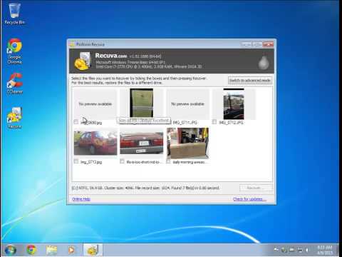 Recuva WalkThrough and Tutorial