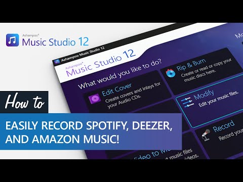 Ashampoo Music Studio 12 - Easily record Spotify, Deezer, and Amazon Music! English