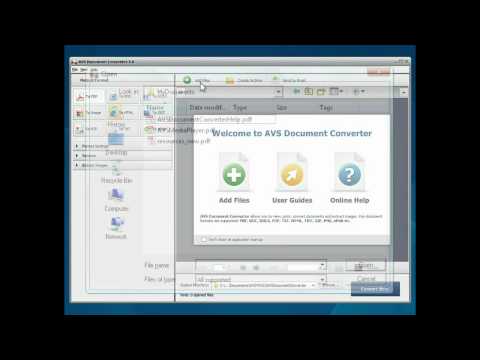 How to convert PDF to DOCX using AVS Document Converter?