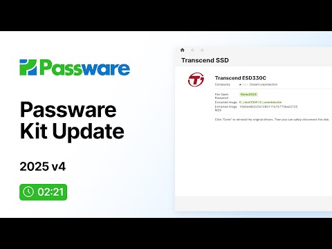 What's New in Passware Kit 2025 v4