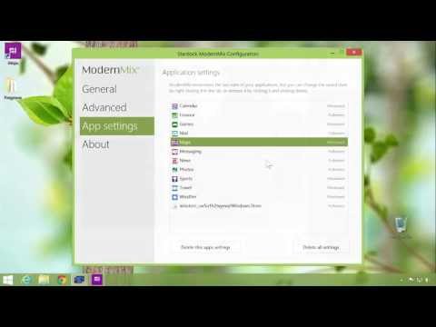 Run Windows 8 Modern (Metro) applications in resizable windows on your desktop with ModernMix™