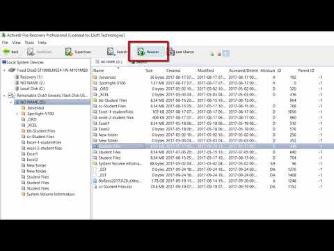 Overview of basic file recovery functionality