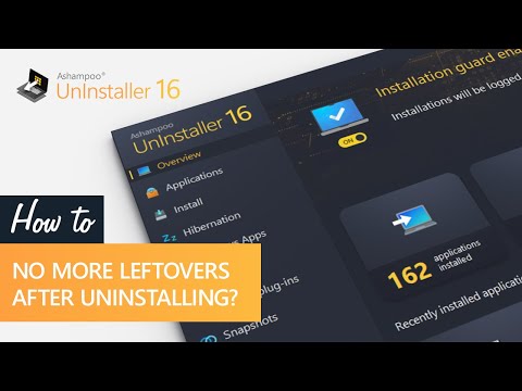 No more leftovers after uninstalling? Ashampoo UnInstaller 16 shows you how!