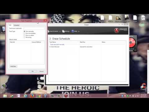 Eraser for secure file deletion