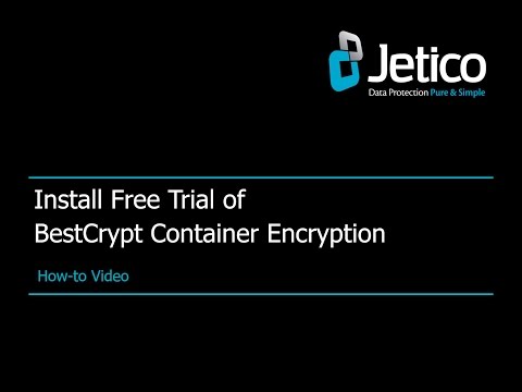 How to Install a Free Trial of BestCrypt Container Encryption