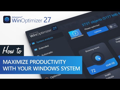Ashampoo WinOptimizer 27 - Maximize Productivity with Windows