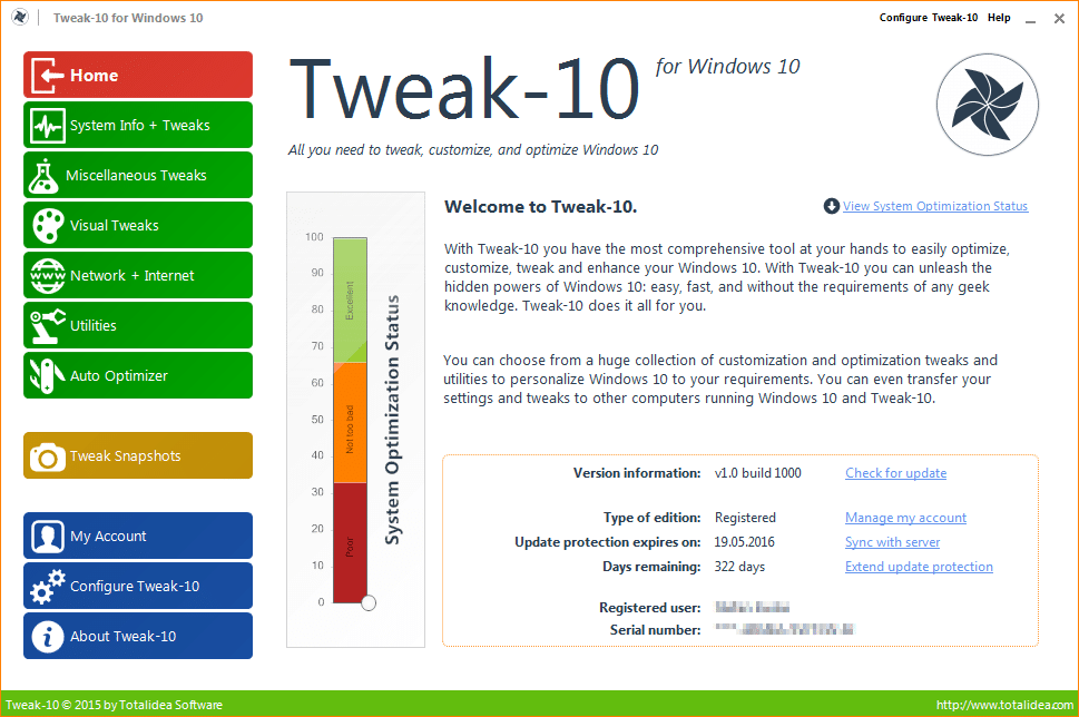 Tweak-10 screenshot