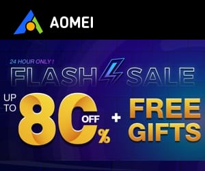 AOMEI Software Flash Sale - 80% OFF