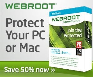 Webroot SecureAnywhere – 50% OFF