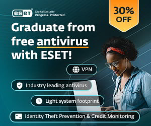 ESET Security Graduation Promo - 30% OFF
