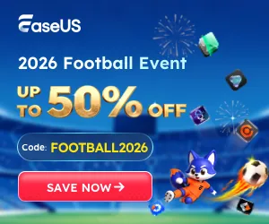 EaseUS Football Event 2026 up to 50% OFF